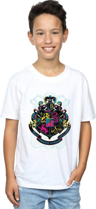 Immagine prodotto Neon Hogwarts Crest Maglietta Ragazzi (152, 158)
