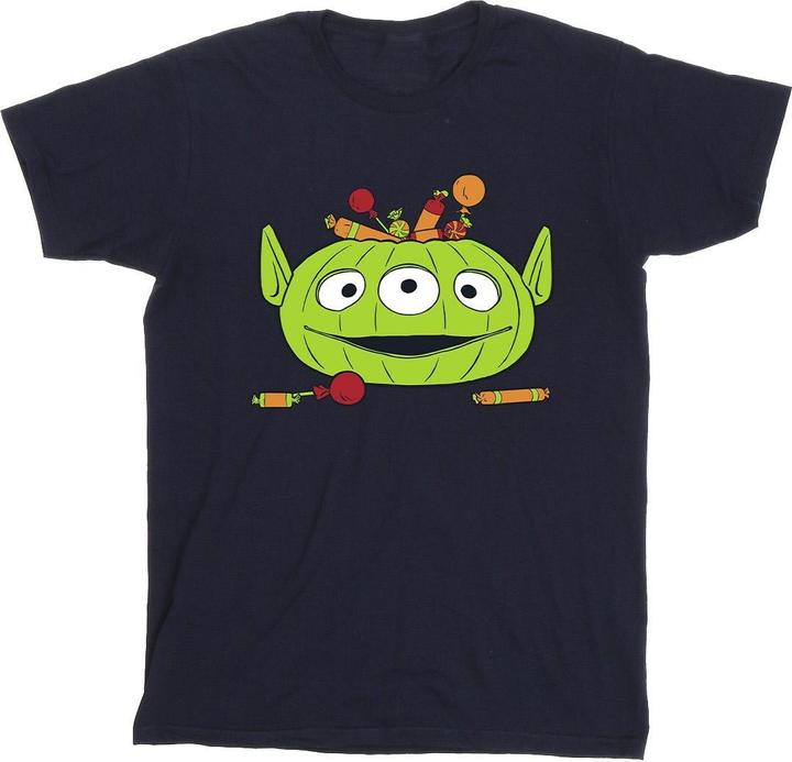 Actual product image Toy Story Mens Alien Pumpkin Basket Cotton Halloween T-Shirt (L)