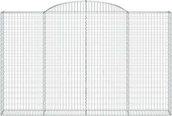 Produktbild VidaXL Gabionen mit Hochbogen 4 Stk. 300x30x180/200cm Verzinktes Eisen