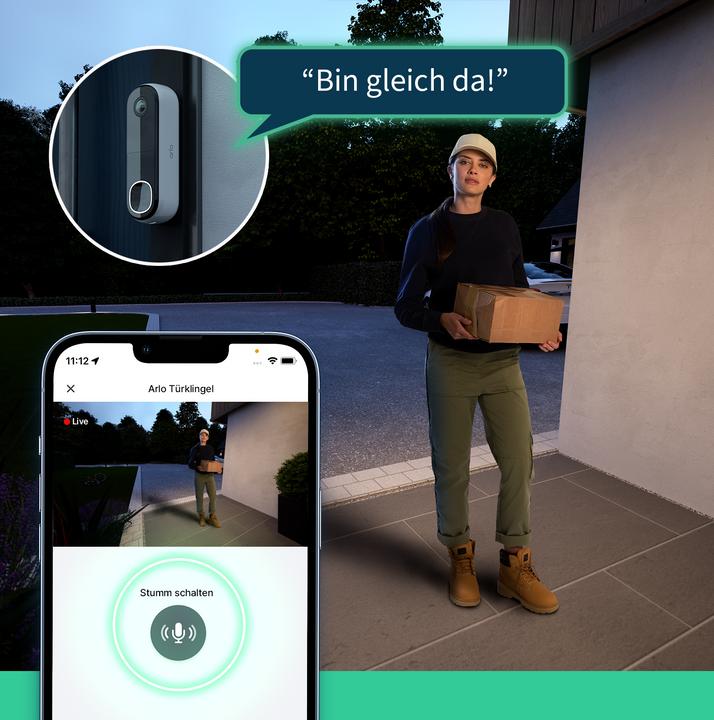 Immagine prodotto Arlo Video Doorbell 2K + Chime Bundle (WiFi)