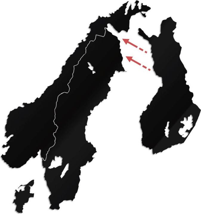 Immagine prodotto Trenddeko Mappa Scandinavia (36 x 46 cm)