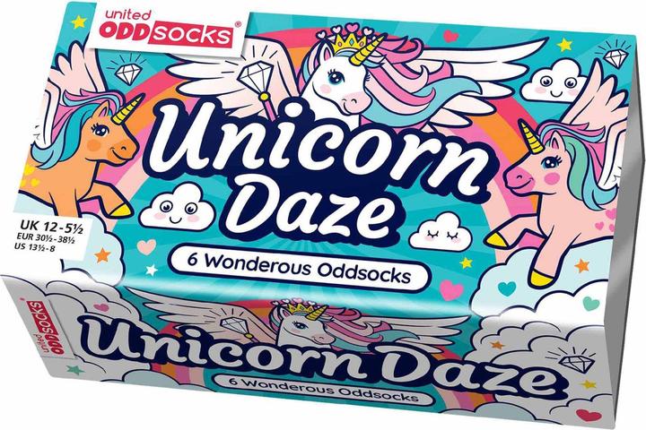 Actual product image United Oddsocks Unicorn Daze (pack of 3, 30 - 38)