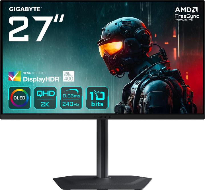 Gigabyte MO27Q2 (2560 x 1440 pixels, 27")