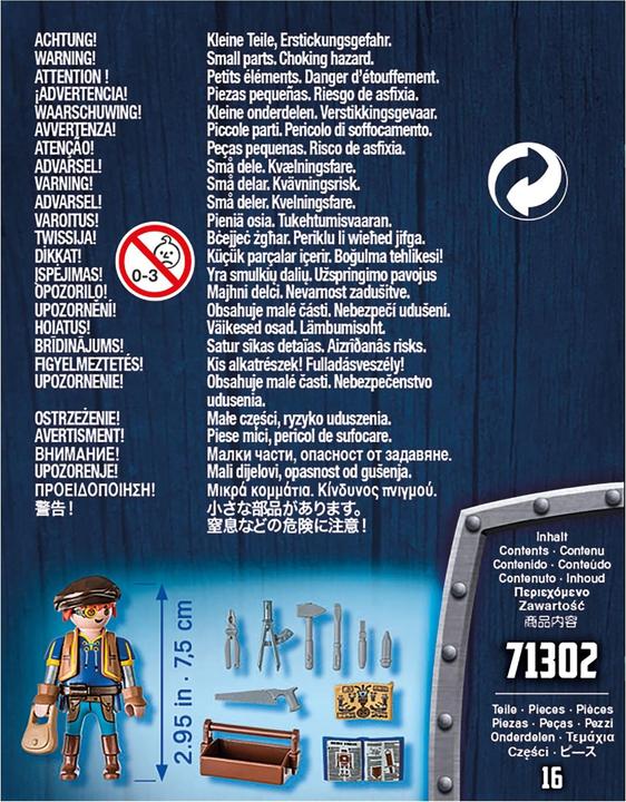 Actual product image Playmobil 71302 Novelmore - Dario with tools (71302, Playmobil Novelmore)