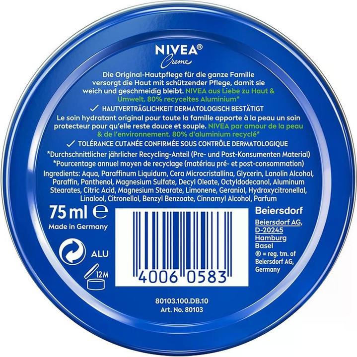 Produktbild NIVEA Creme Dose (Körpercreme, 75 ml)
