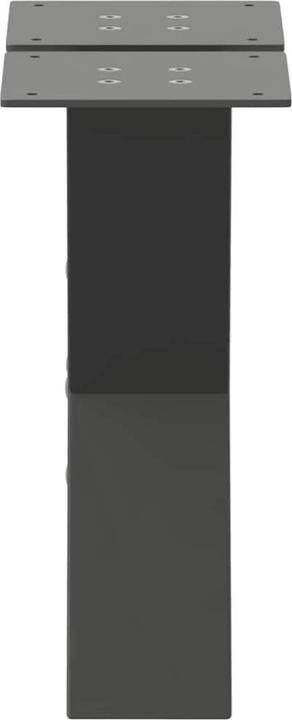 Actual product image VidaXL Coffee table legs X-shape 2 pcs. Anthracite 30x(30-31) cm steel table leg