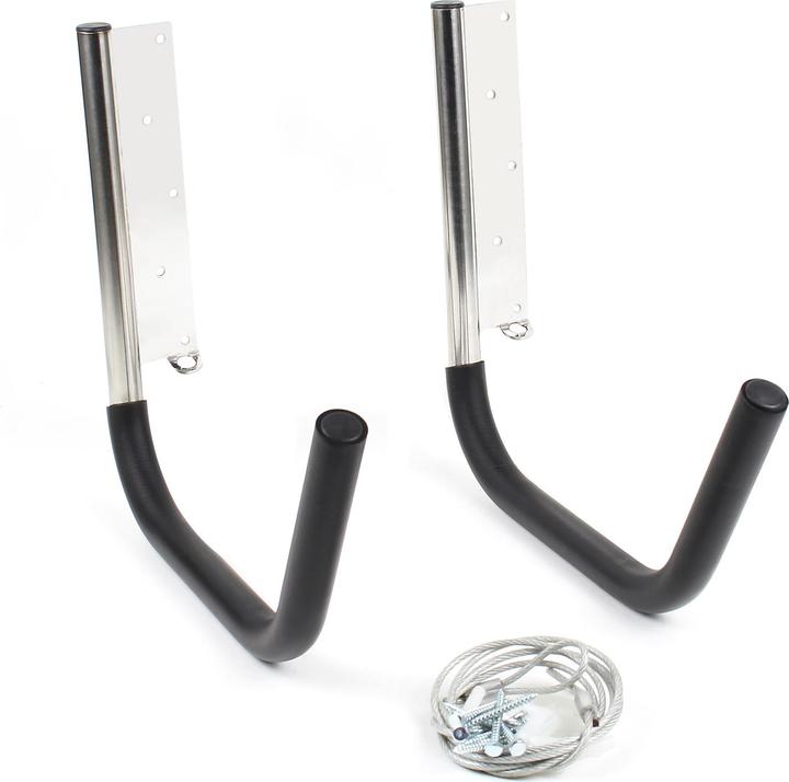 Produktbild Wiltec Universal Kajakhalter 80kg Wandhalter Edelstahl Kajak Kanu Aufbewahrung Lagerung