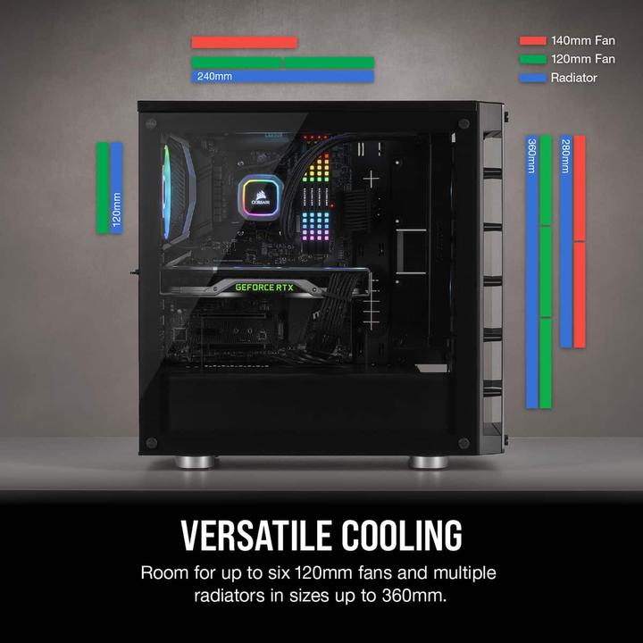 Immagine prodotto Corsair iCUE 465X RGB (ATX, mATX, Mini-ITX)