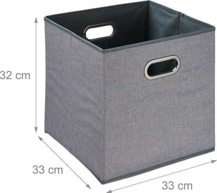 Actual product image Relaxdays 2x storage box (33 x 33 x 32 cm, 35.38 l)