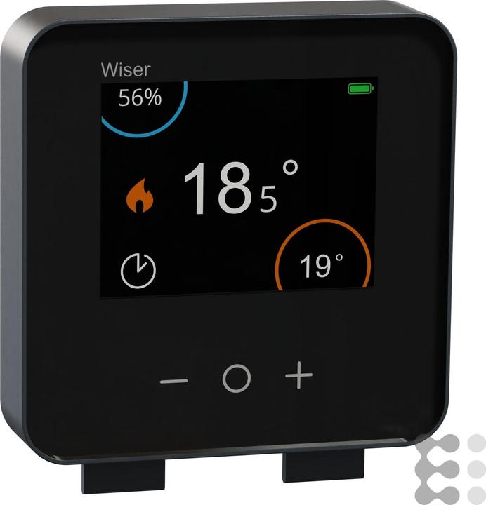 Image du produit Schneider Wiser, thermostat d'ambiance avec écran tactile, noir CCTFR6401