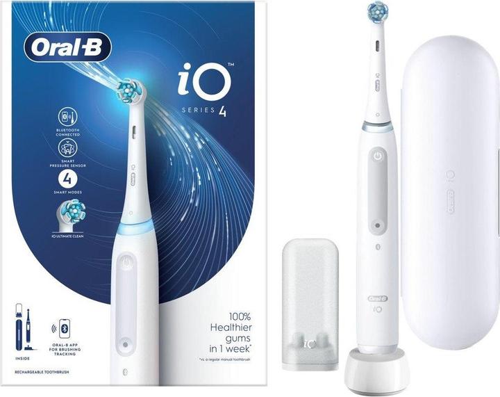 Produktbild Oral-B Elektrische Zahnbürste iO4 Wiederaufladbar, Für Erwachsene, Anzahl der Bürstenköpfe enthalten 1, Zie (Oszillierende Zahnbürste)