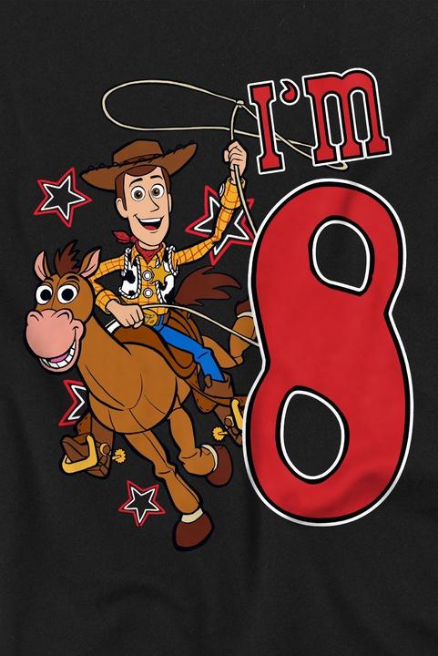 Actual product image Toy Story Childrens/Kids I'm 8 Woody Birthday T-Shirt (116)
