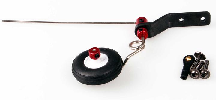 Actual product image Kuza Rear landing gear 40-70E Carbon V2 with wheel approx. 32mm steerable