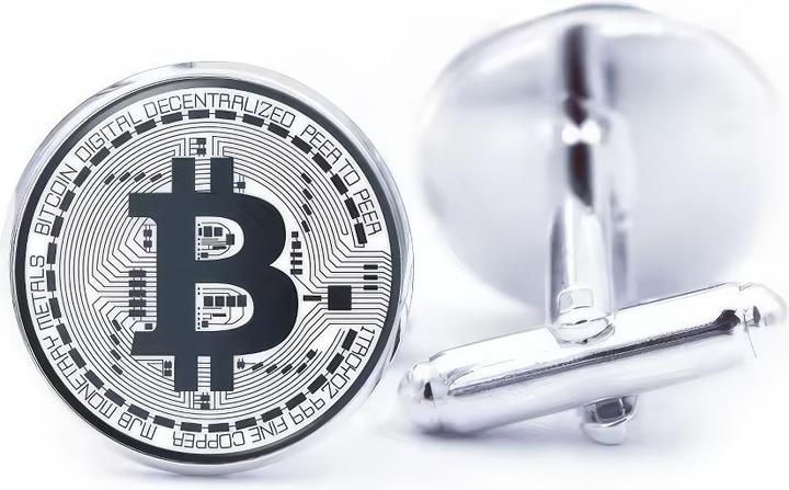 X-Tac Bitcoin Logo 2 Manschettenknöpfe