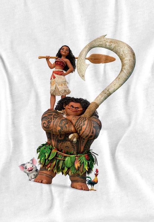 Actual product image Moana Childrens/Kids Maui Stacked T-Shirt (104)