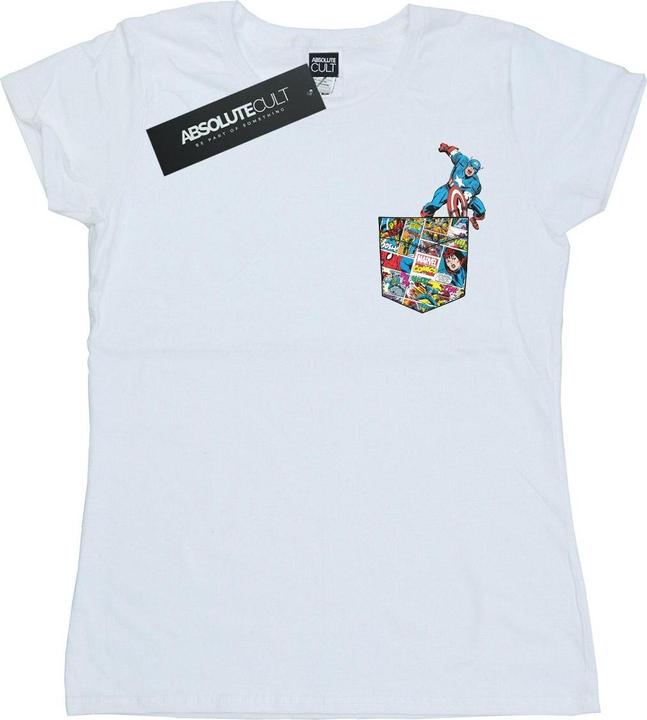 Produktbild Captain America Faux Pocket TShirt (L)