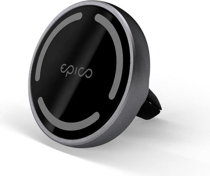 Produktbild Epico Magnetic Wireless Car Charger (MagSafe compatible) 15W/10W/7,5W + 18W QC