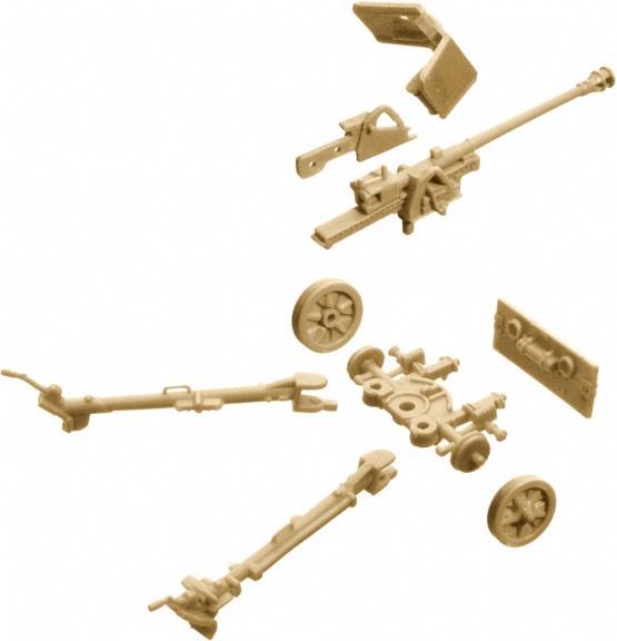 Actual product image Italeri 2nd WW German PAK40 AT gun w/servant