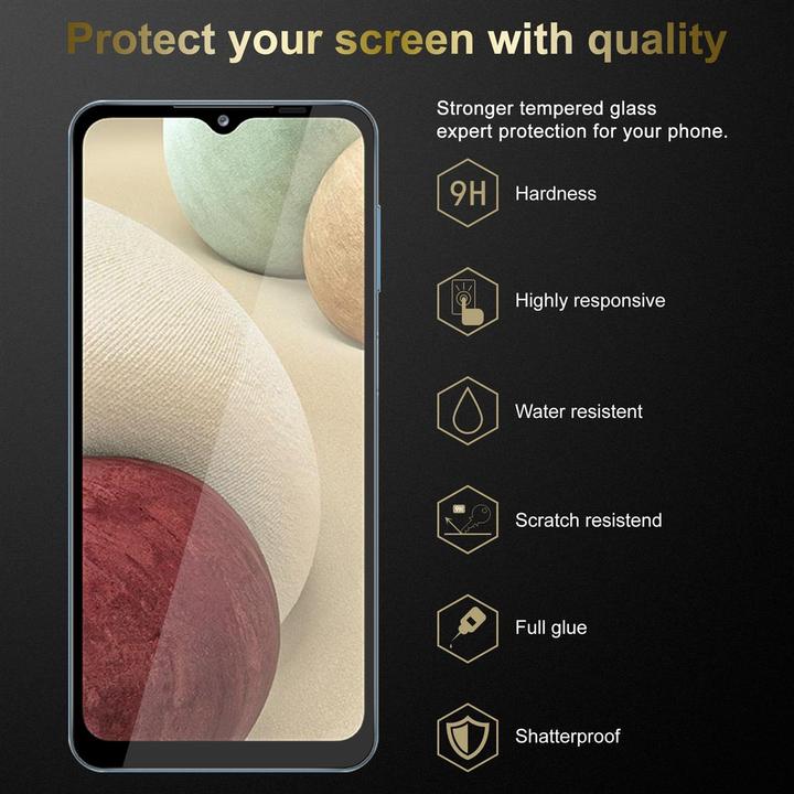 Immagine prodotto Cadorabo Vetro di protezione del display a schermo intero (1 Pezzo/i, Samsung Galaxy M12, Samsung Galaxy A12)