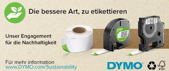 Actual product image Dymo S0720850 Standard tape (1.90 cm, White, Red)
