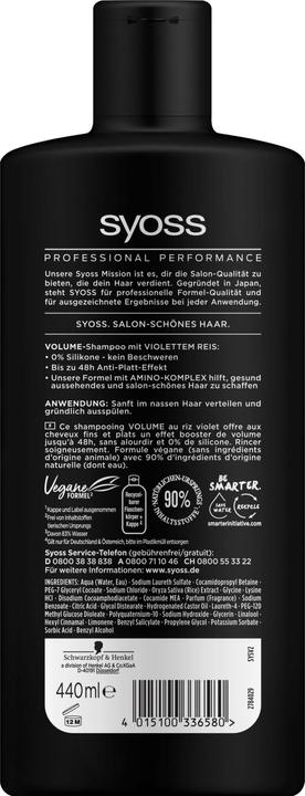 Produktbild Syoss Volume (440 ml, Flüssiges Shampoo)
