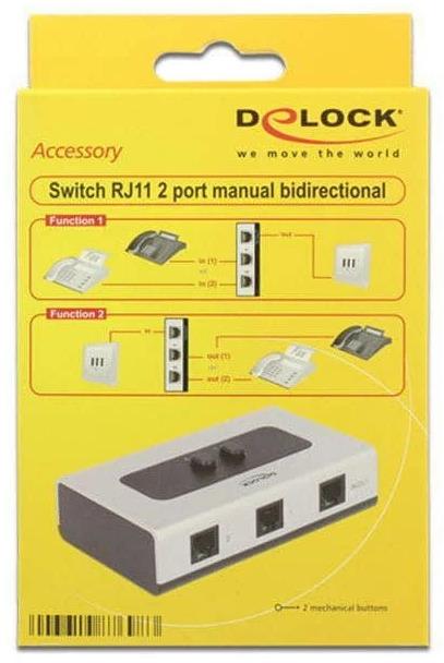 Produktbild Delock 2Port RJ-11 Switchbox