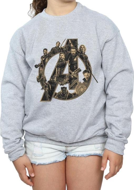 Produktbild Avengers Infinity War Logo Sweatshirt Mädchen (152, 158)