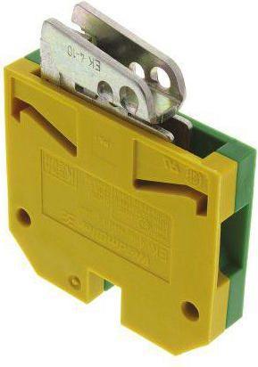 Actual product image Weidmüller EK 4 SAK earth terminal,36A