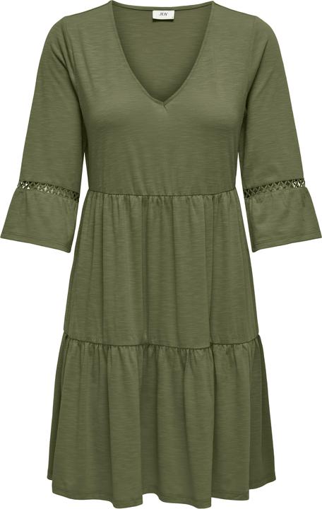 JdY Locker geschnitten V-Ausschnitt Kurzes Kleid Kleid aus Spitze