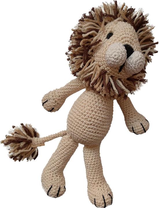 Immagine prodotto Natura Punto Leone all'uncinetto per bambini, peluche, fatto a mano (27 cm)