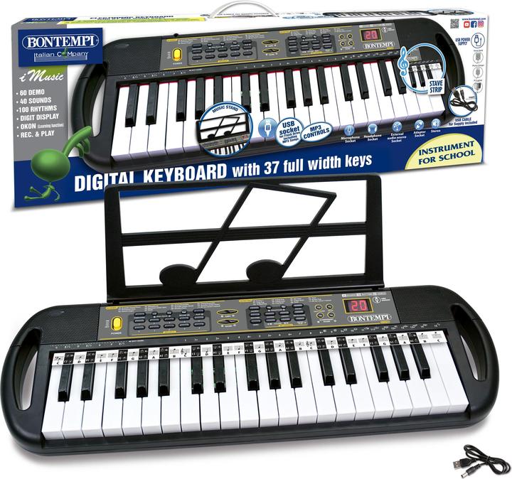 Image du produit Bontempi Clavier numérique à 37 touches (Multilingue)