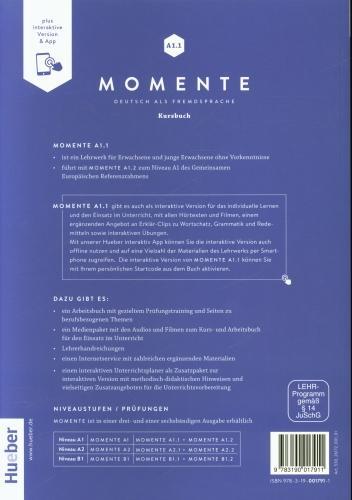 Produktbild Momente A1.1 : Kursbuch plus interaktive Version (Deutsch, Collectif, 2020)