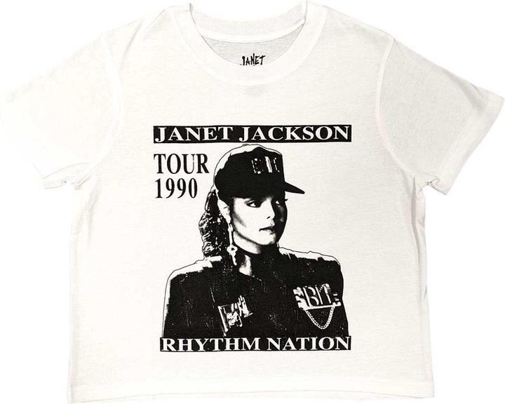 Janet Jackson Rhythm Nation Crop Top (Girlie)