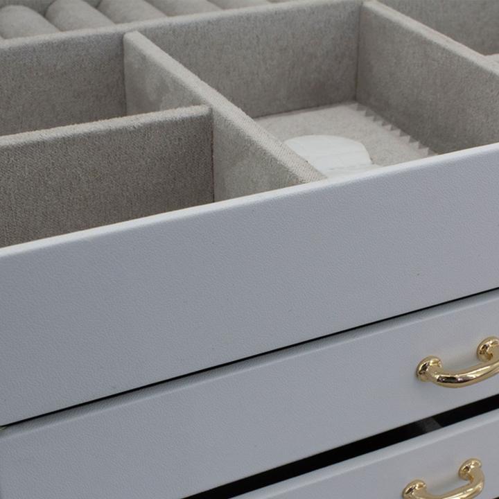 Image du produit Friedrich Boîte à bijoux moderne blanche avec motif crocodile Caiman 20136-1