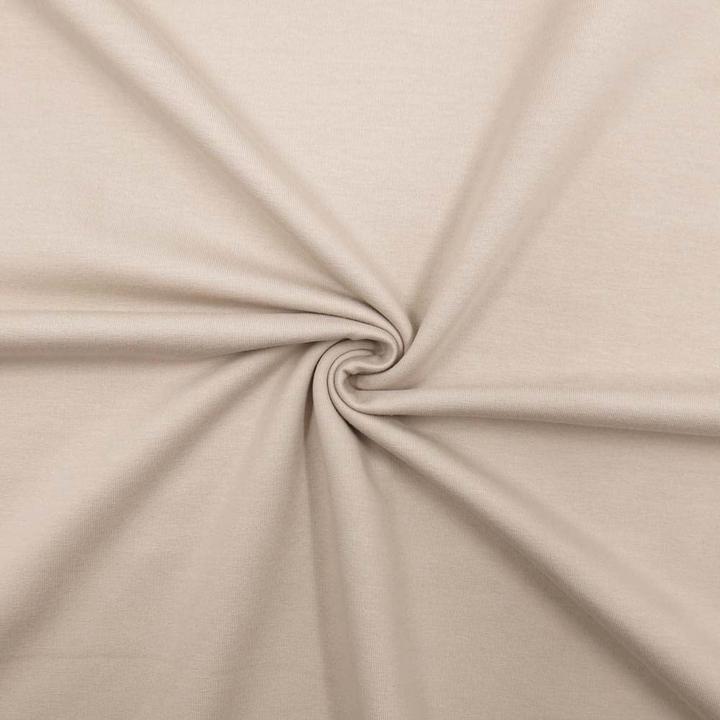 Actual product image Stoffrestposten French Terry Stoff - Beige - Mindestverkaufsmenge: 1 Meter