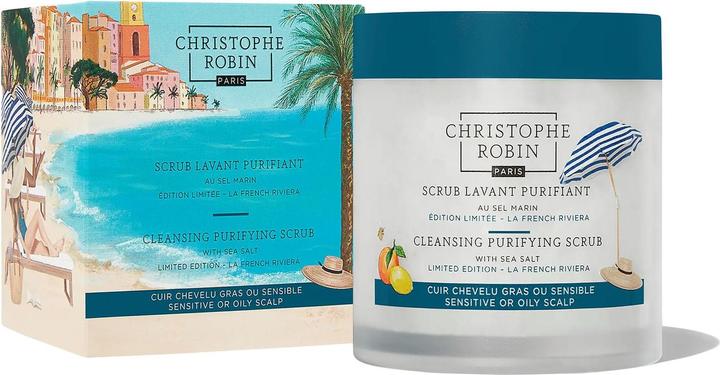Image du produit Christophe Robin Scrub Lavant Purifiant au Sel Marin Édition Limitée – La French Riviera (250 ml)