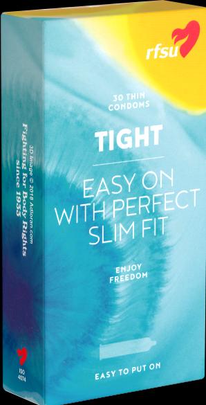 Produktbild rfsu Tight» (Easy On with Perfect Slim Fit) 30 schmale Kondome, die nicht abrutschen (30 Stk.)