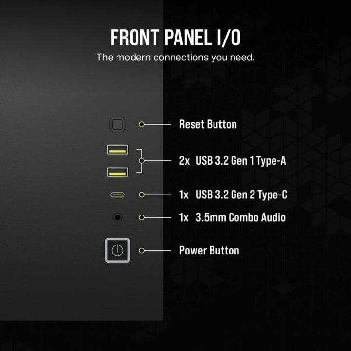 Actual product image Corsair Case iCUE 2500X RGB Midi TG black (mATX)