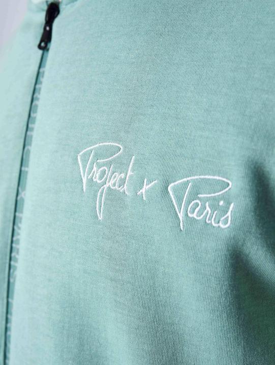 Actual product image Project X Paris hoodie zipped embroidered sleeves (XL)