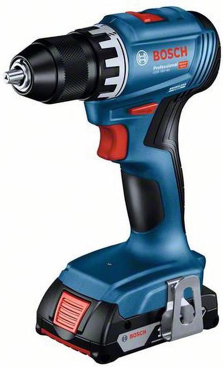 Immagine prodotto Bosch Professional Kit combo 2 pezzi 18V: GSR 18V-45 + GBH 18V-22 + 2 batterie da 4.0Ah, caricatore rapido (Batteria ricaricabile)