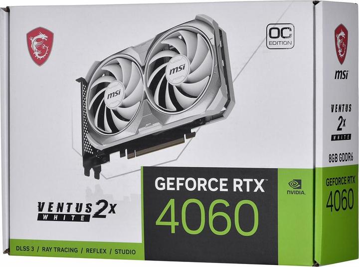 Produktbild MSI GeForce RTX 4060 VENTUS 2X WHITE OC (8 GB)