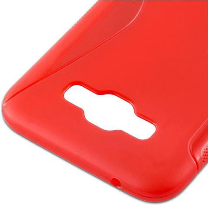 Actual product image Cadorabo TPU S-Line Cover (Samsung Galaxy E7)