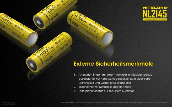 Produktbild Nitecore NL2145 (21700, 4500 mAh)