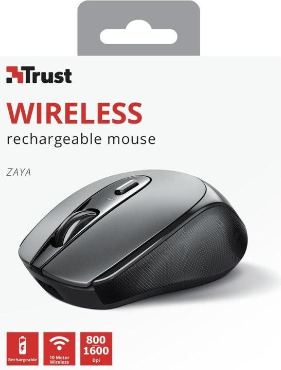 Actual product image Trust Mouse Zaya Rechargeable Black (Wireless)