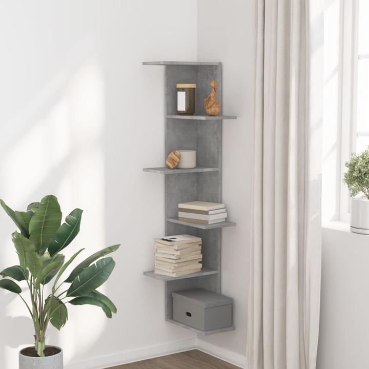 Actual product image VidaXL Corner wall shelf (36.5 x 36.5 x 140 cm)