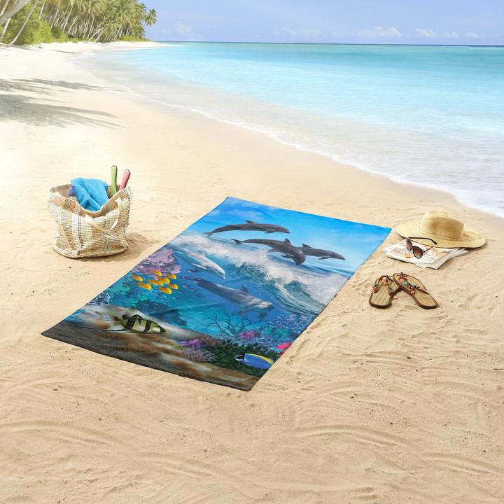 Actual product image Good Morning Dolphin (75 x 150 cm)