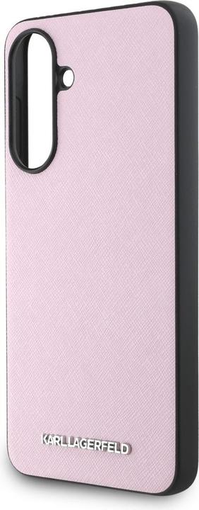 Actual product image Karl Lagerfeld - Saffiano (KLHCSA56PSAFWMCP) - Samsung Galaxy A56 5G - Pink Metal Logo (Samsung Galaxy A56)