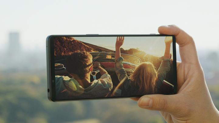 Actual product image Sony Xperia 1 IV (256 GB, Violet, 6.50", Dual SIM, 12 Mpx, 5G)