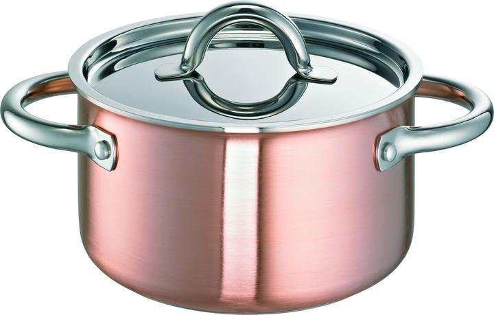 Actual product image Schulte-Ufer Meat pot De Luxe i copper (20 cm, Pot, Copper, Stainless steel, Aluminium)