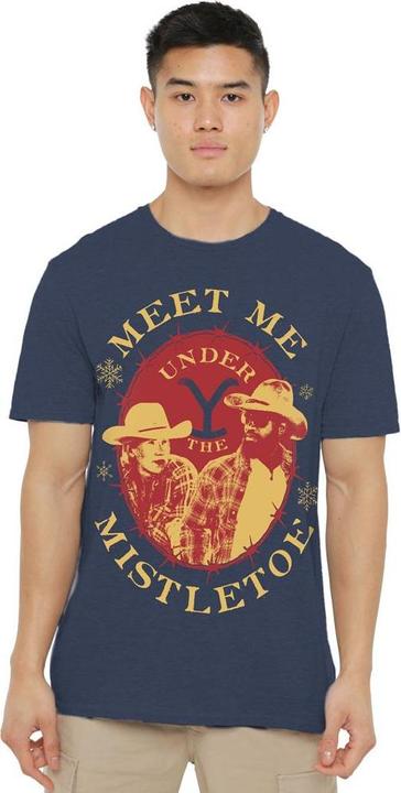 Produktbild Yellowstone Meet Me Under The Mistletoe TShirt weihnachtliches Design (XL)